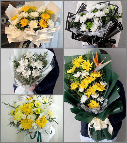 广东揭阳市普宁市梅林镇再头村白事花束代送